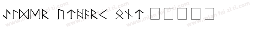 Elder Futhark Font字体转换